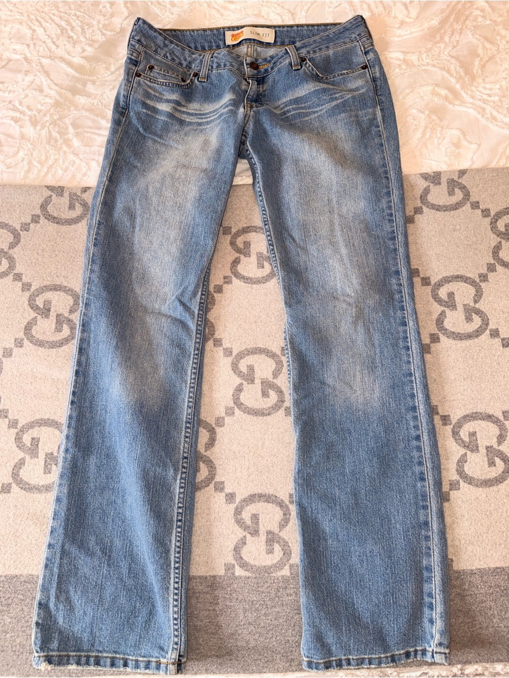VTG Route 66 Light Blue Slimfit Jeans